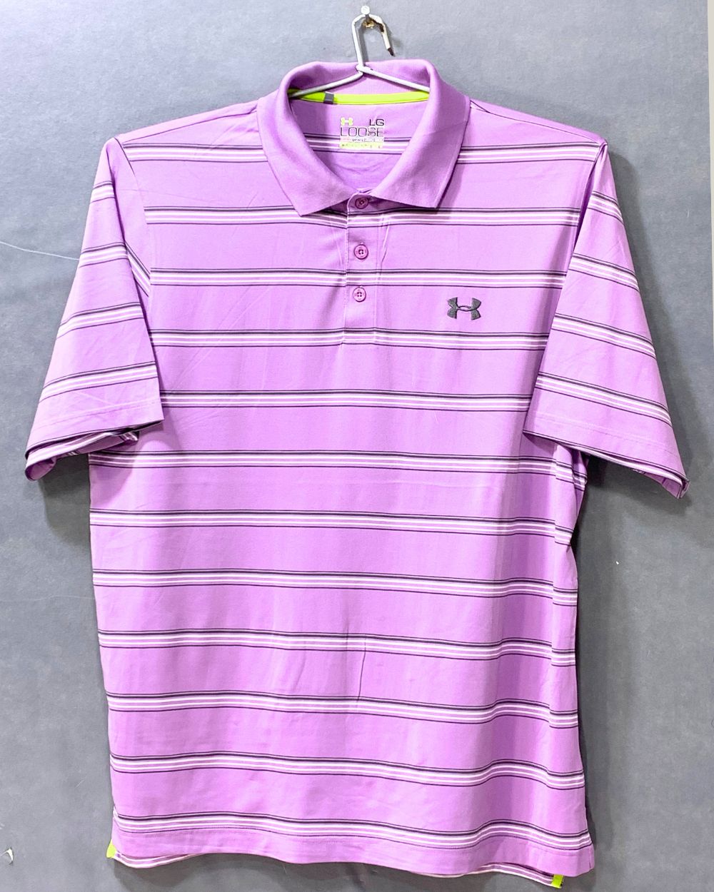 Under Armour Sports Purple Polo Men T Shirt