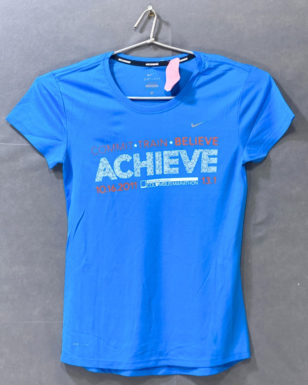 Nike Dri Fit Blue Sports For Women T Shirt X Small