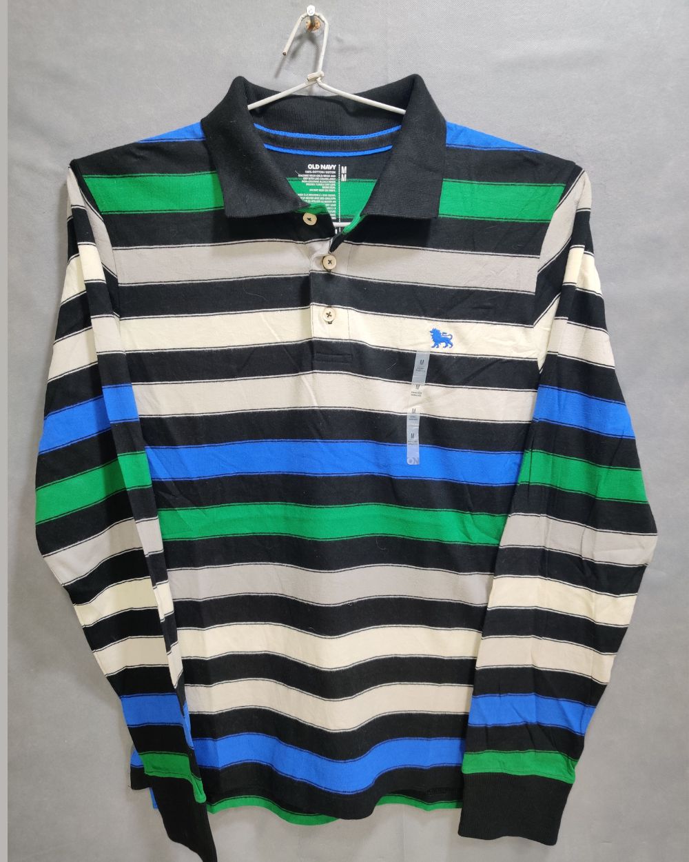 Old Navy Green Cotton Polo T Shirt For Men M