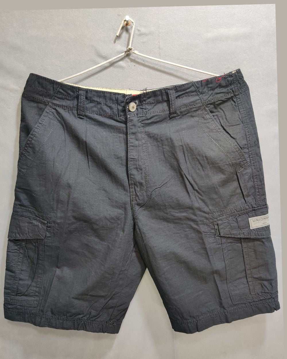 Unionbay Black Cotton Short For Men L