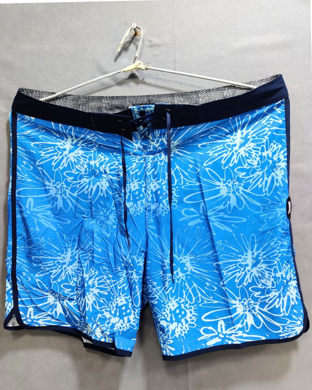 Hurley Blue Polyester Short For Men M