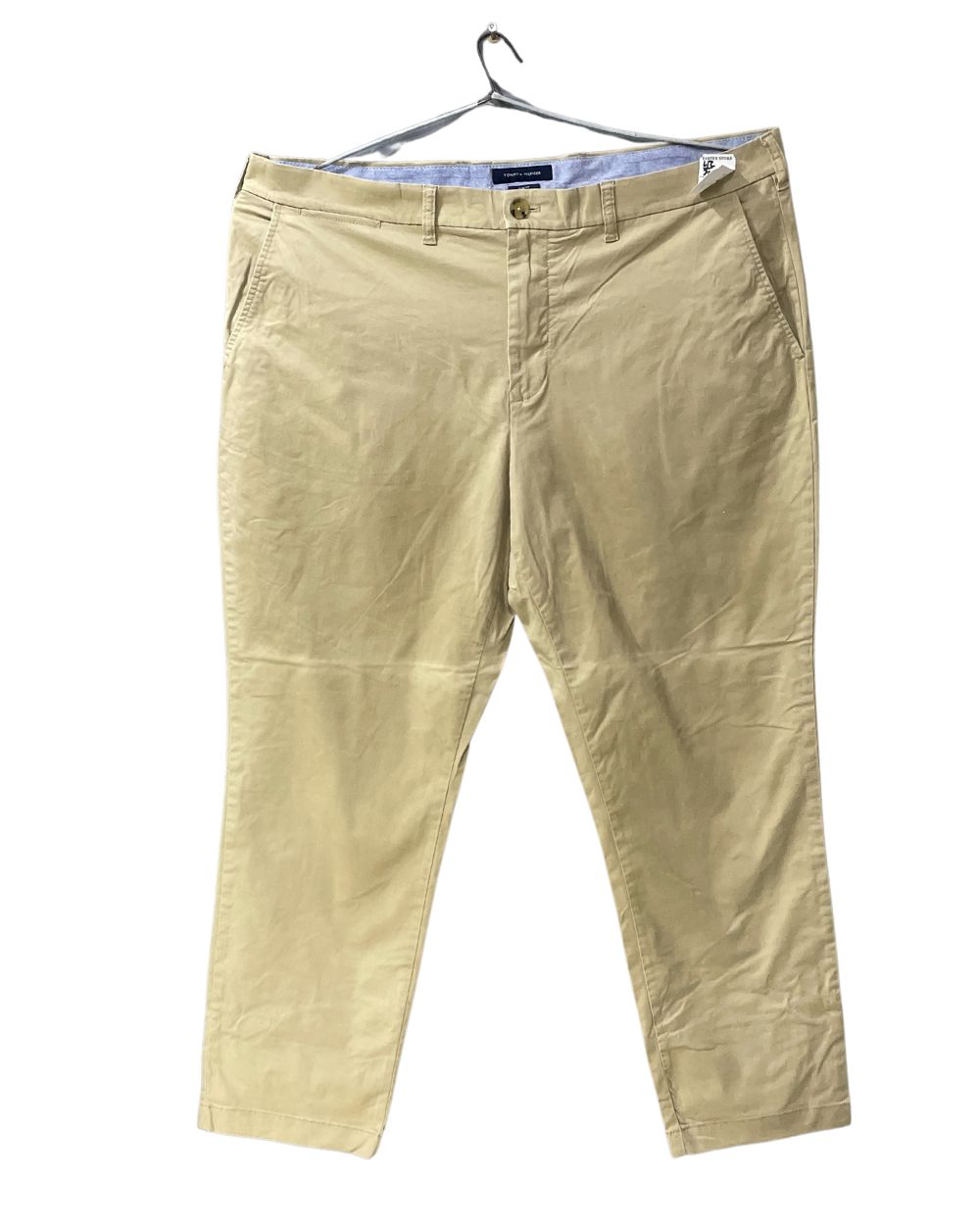 Tommy Hilfiger Cream Cotton Golf Pant For Men X Large