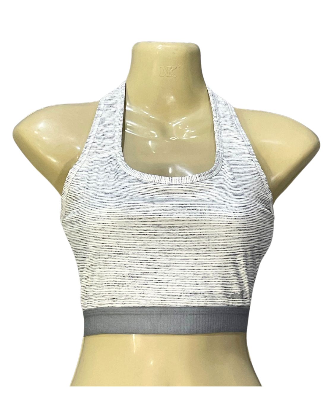 Avia Gray Sports Gym Bra For Women L