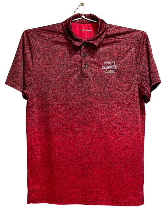 Sport Tek Red Polyester Sport Polo T Shirt For Men Small