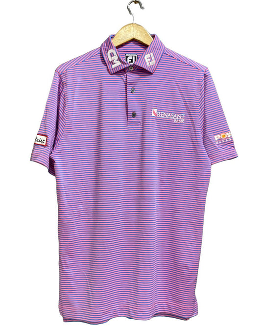 FJ Purple Polyester Sport Polo T Shirt For Men Medium