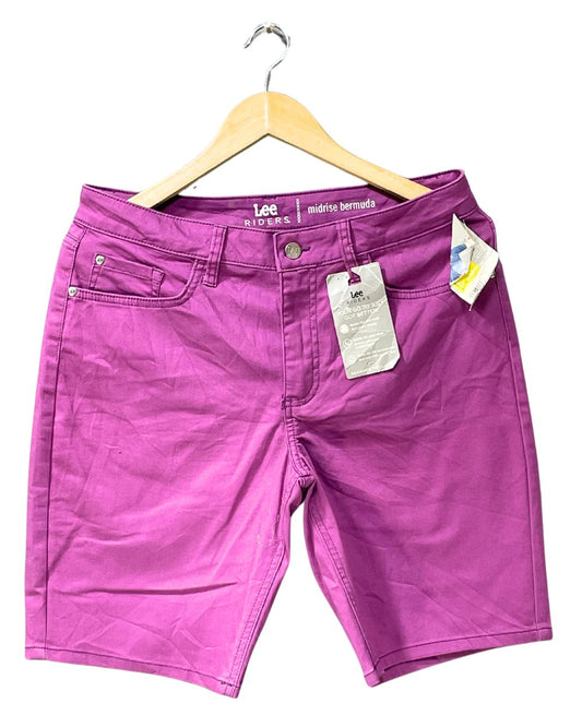 Lee Purple Jeans Short For Women L