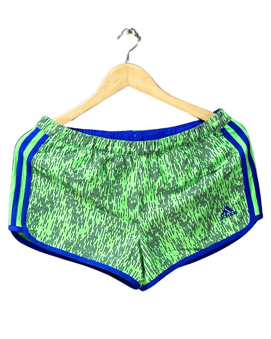 Adidas Green Polyester Short For Women M