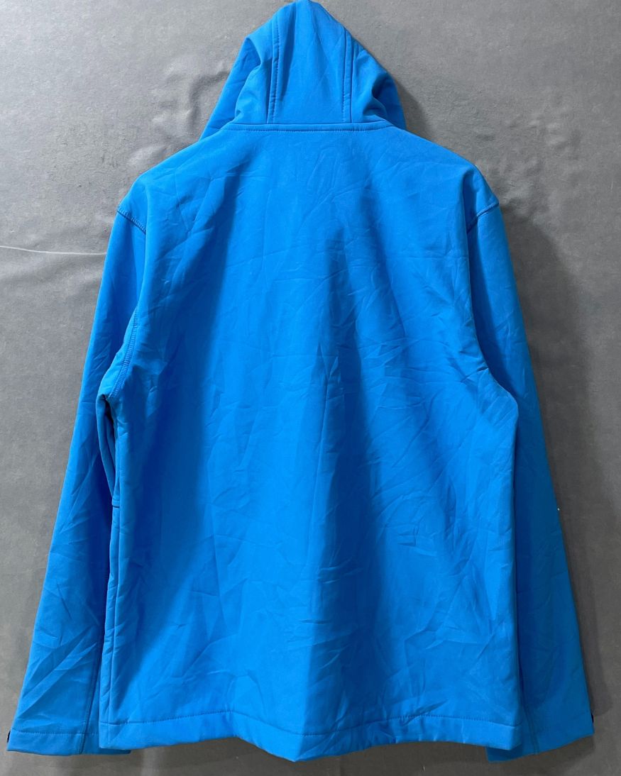 Iceberg Blue Polyester Fleece Hood Jacket For Kids 14 Years