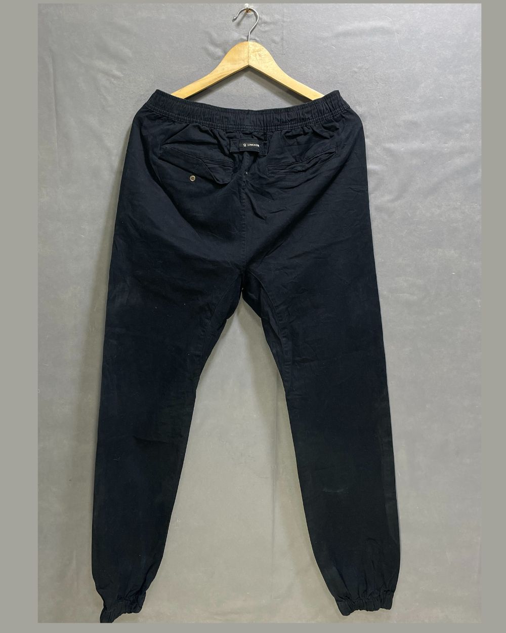 Zane Robe Black Cotton For Men Cargo Pant Medium