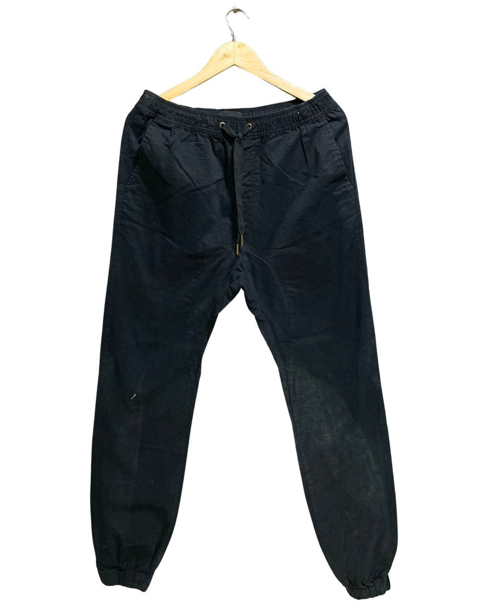 Zane Robe Black Cotton For Men Cargo Pant Medium
