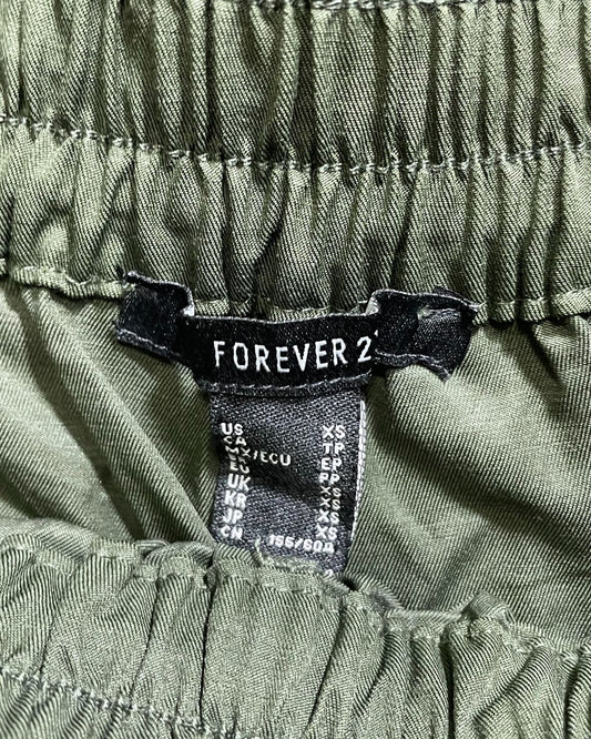 Forever 21 Cream Polyester For Boy Cargo Pant XS