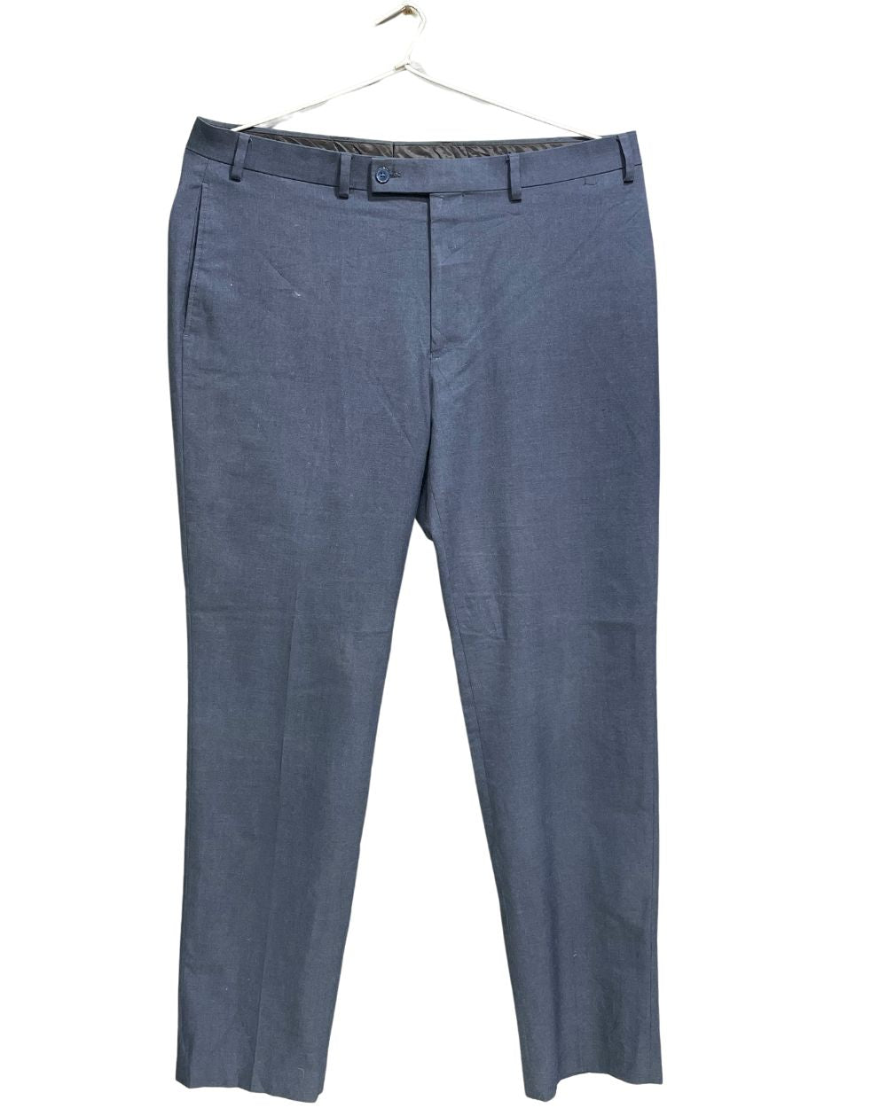Calvin Klein Blue Polyester Dress Pant For Men L