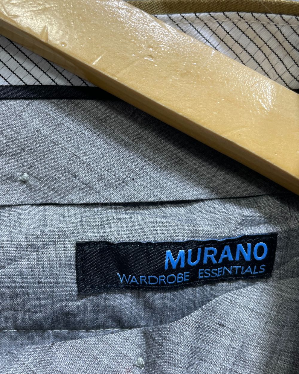 Murano Khaki Cotton Dress Pant For Men S
