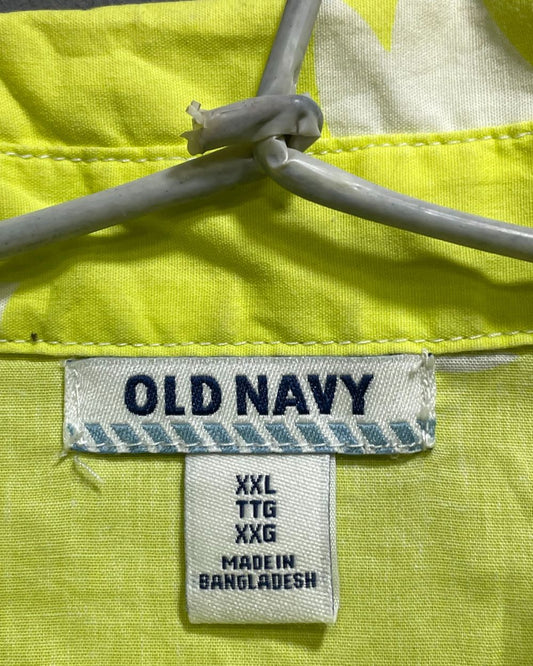 Old Navy Yellow Cotton Shirt For Men S