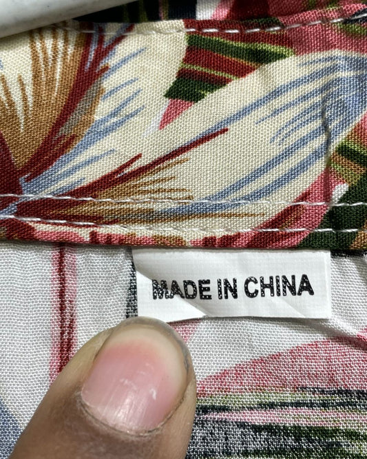 Preloved Labels Multi Linen Shirt For Men L