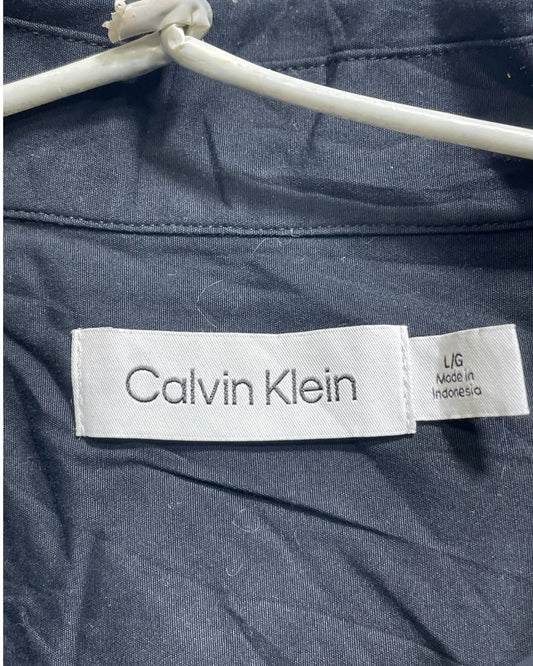 Calvin Klein Blue Cotton Shirt For Men L