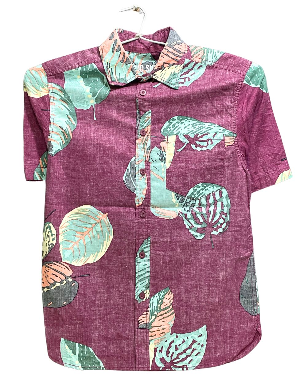 Mossimo Maroon Cotton Shirt For Men S
