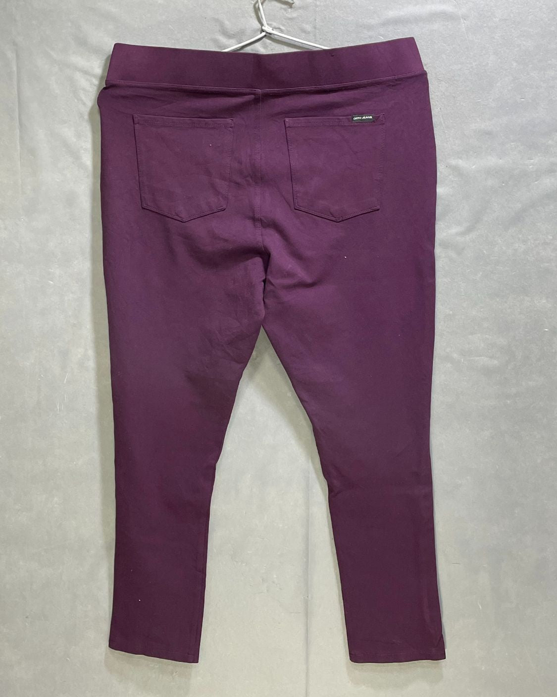 DKNY Purple Polyester Jersey Stretch Gym tights For Women XX Large