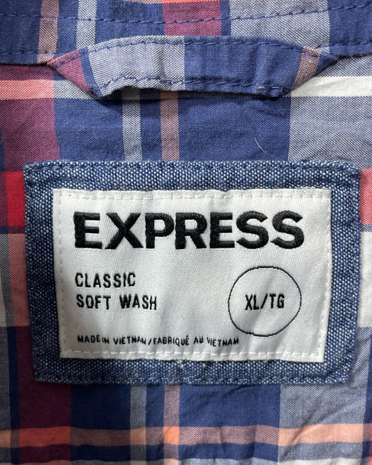 Express Red Cotton Shirt For Men XL