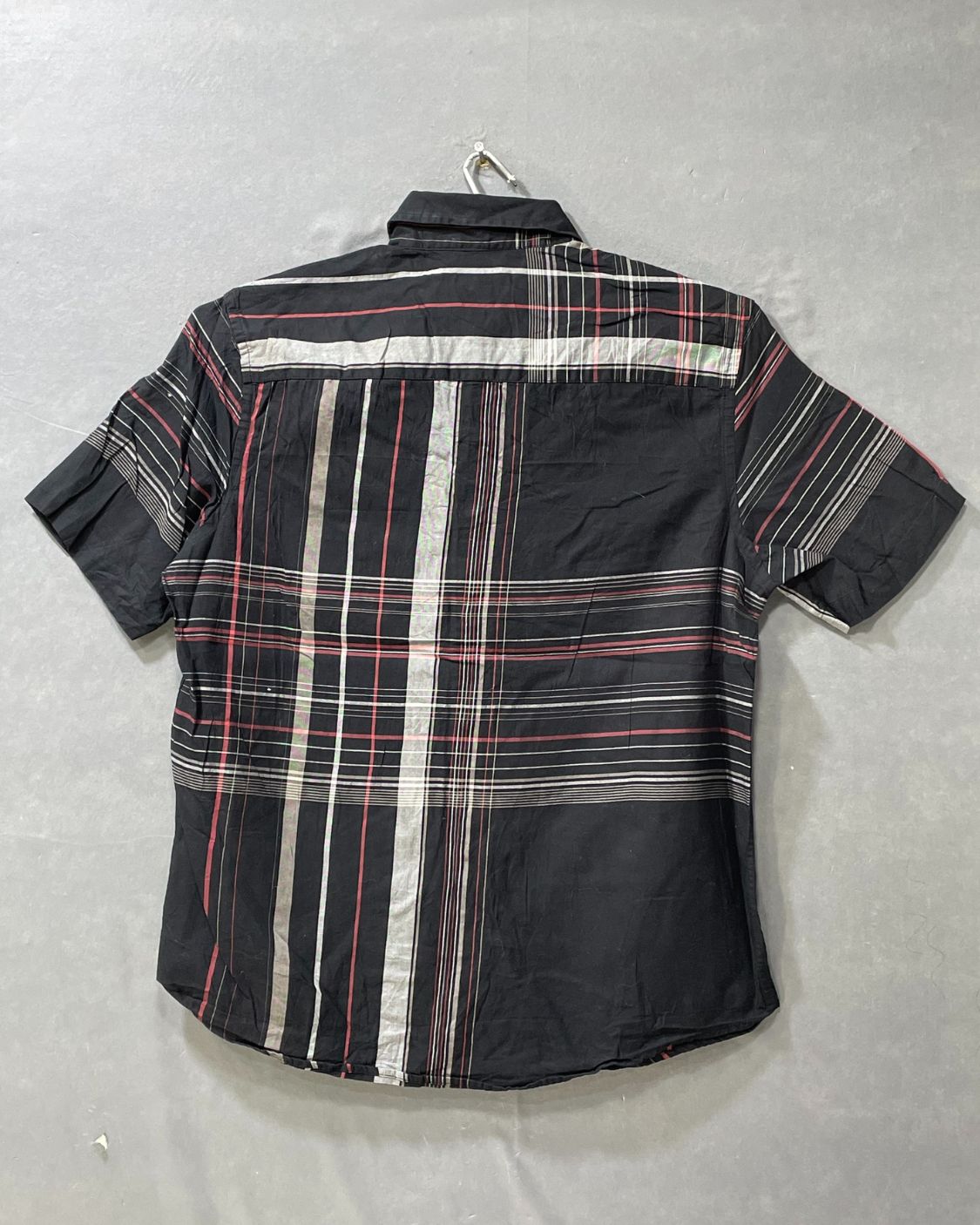 Alfani Black Cotton Shirt For Men M