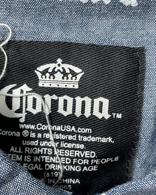 Corona Extra Gray Cotton Shirt For Men L