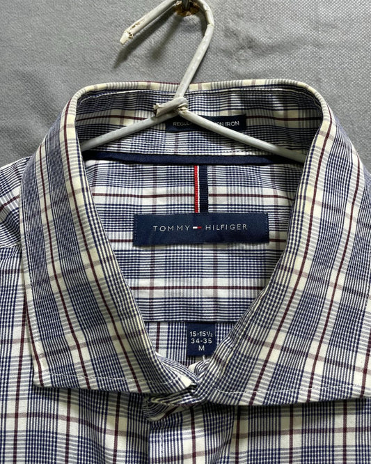 Tommy Hilfiger Blue Cotton Shirt For Men Medium | Preloved Labels