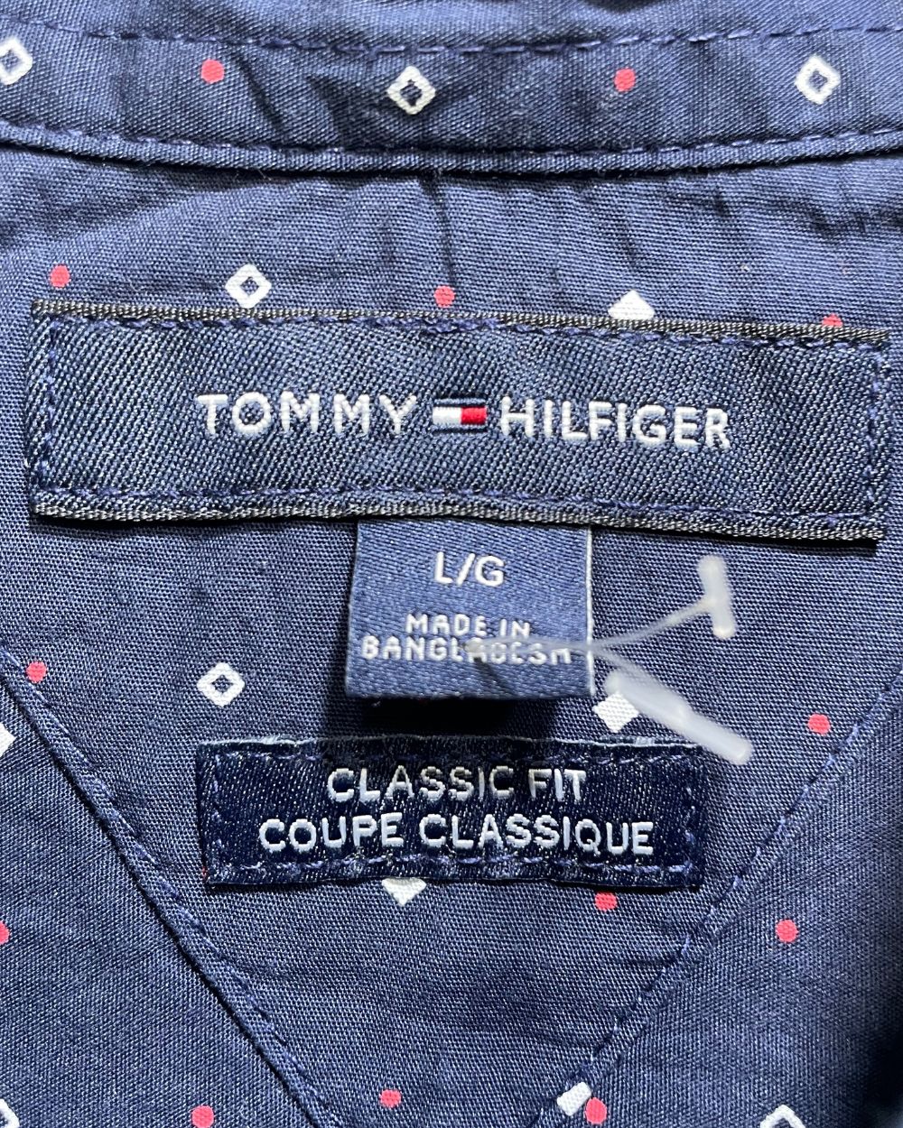 Tommy Hilfiger Blue Cotton Shirt For Men L | Preloved Labels