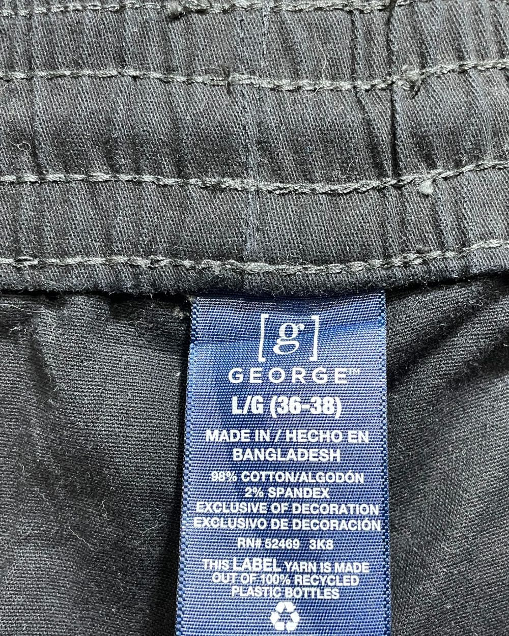 George Black Cargo Pant For Men L | Preloved Labels