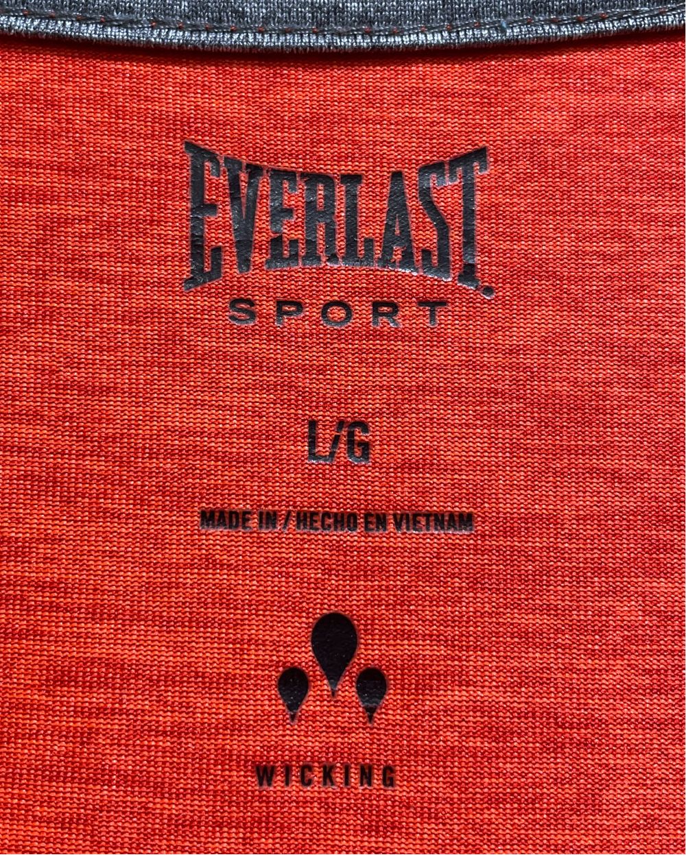 Everlast Orange Sport For Men T Shirt L | Preloved Labels