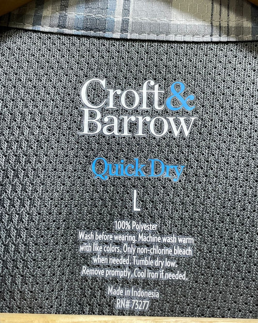Croft & Barrow Gray Cotton Shirt For Men L | Preloved Labels
