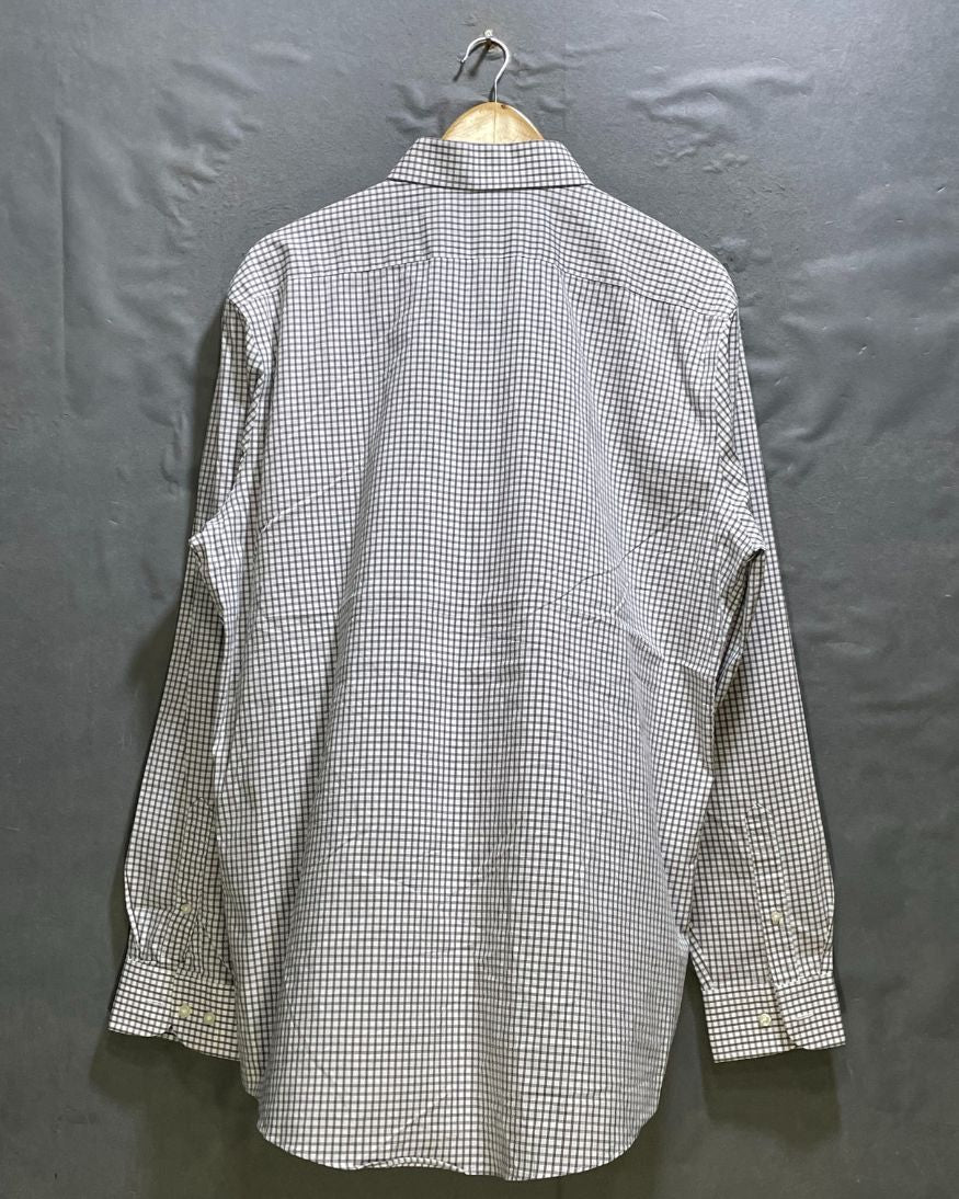 Stafford White Cotton Shirt For Men Large | Preloved Labels
