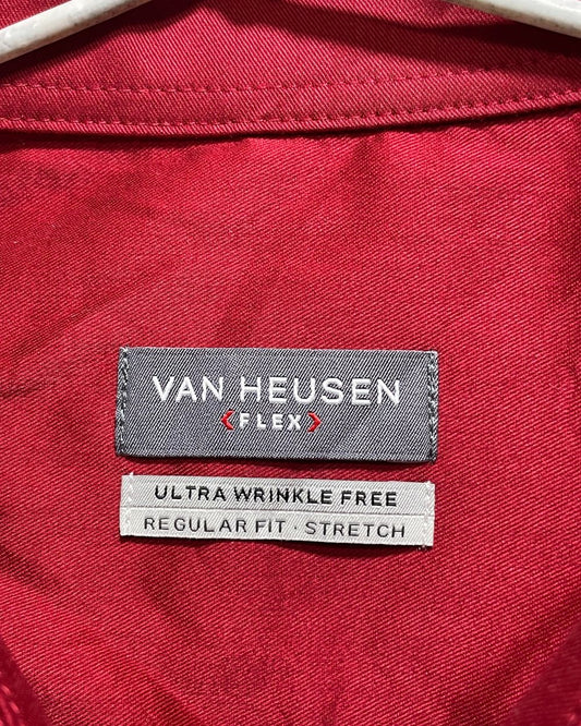 Van Heusen Red Cotton Shirt For Men X Large | Preloved Labels
