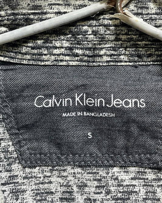 Calvin Klein Gray Cotton Shirt For Men Small | Preloved Labels