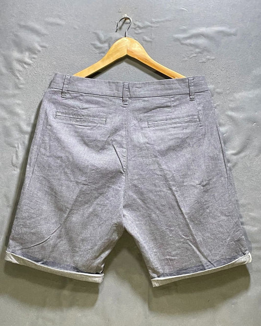 Straight Gray Cotton Short For Men M | Preloved Labels