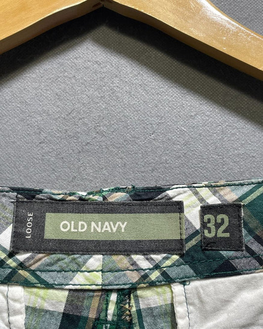Old Navy Green Cotton Short For Men M | Preloved Labels