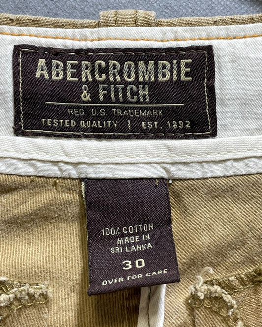 Abercrombie & Fitch Khaki Cotton Short For Men M | Preloved Labels