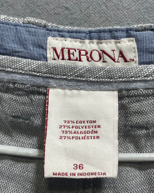 Merona Gray Cotton Short For Men Large | Preloved Labels