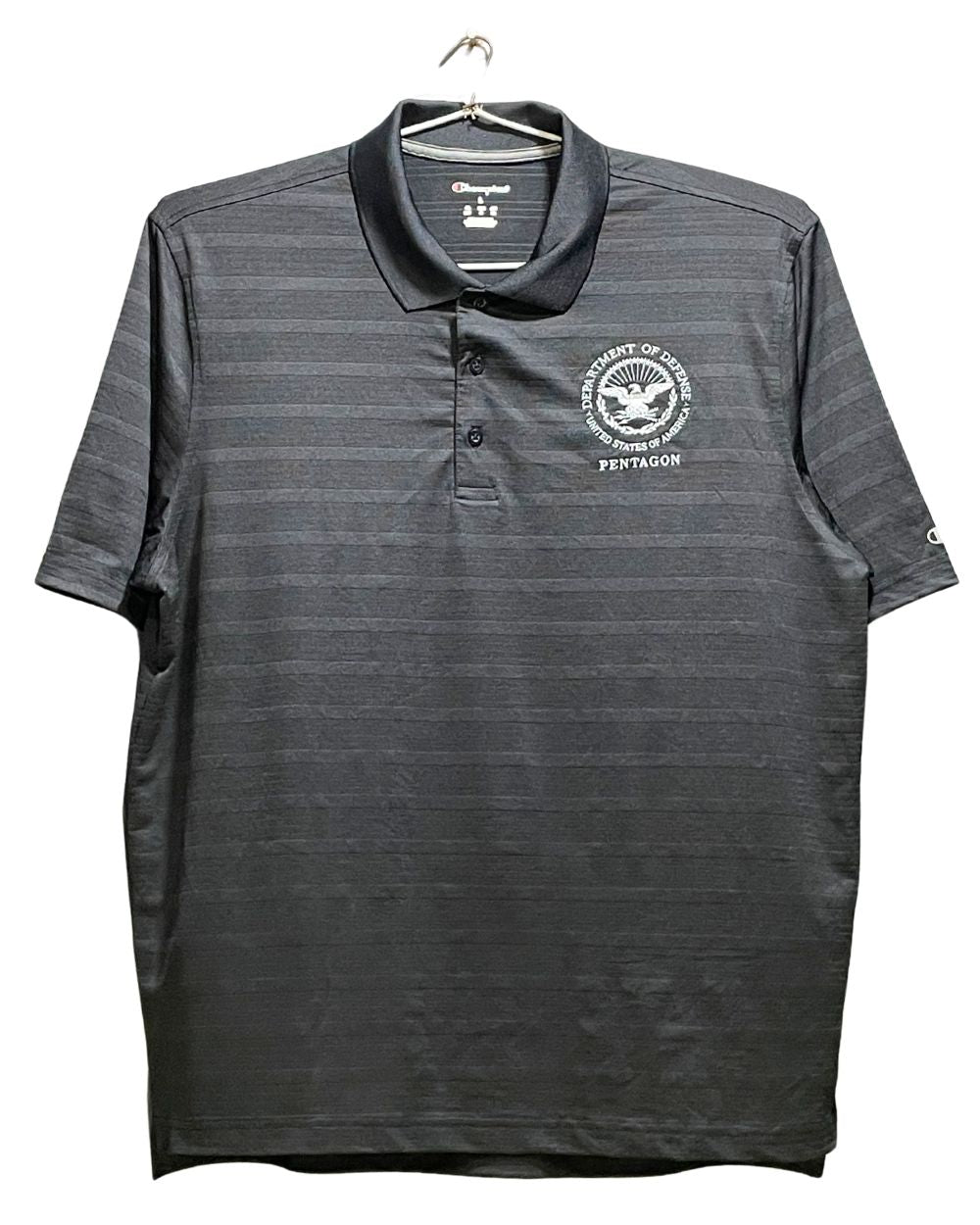Champion Gray Sport Polo T Shirt For Men Large | Preloved Labels