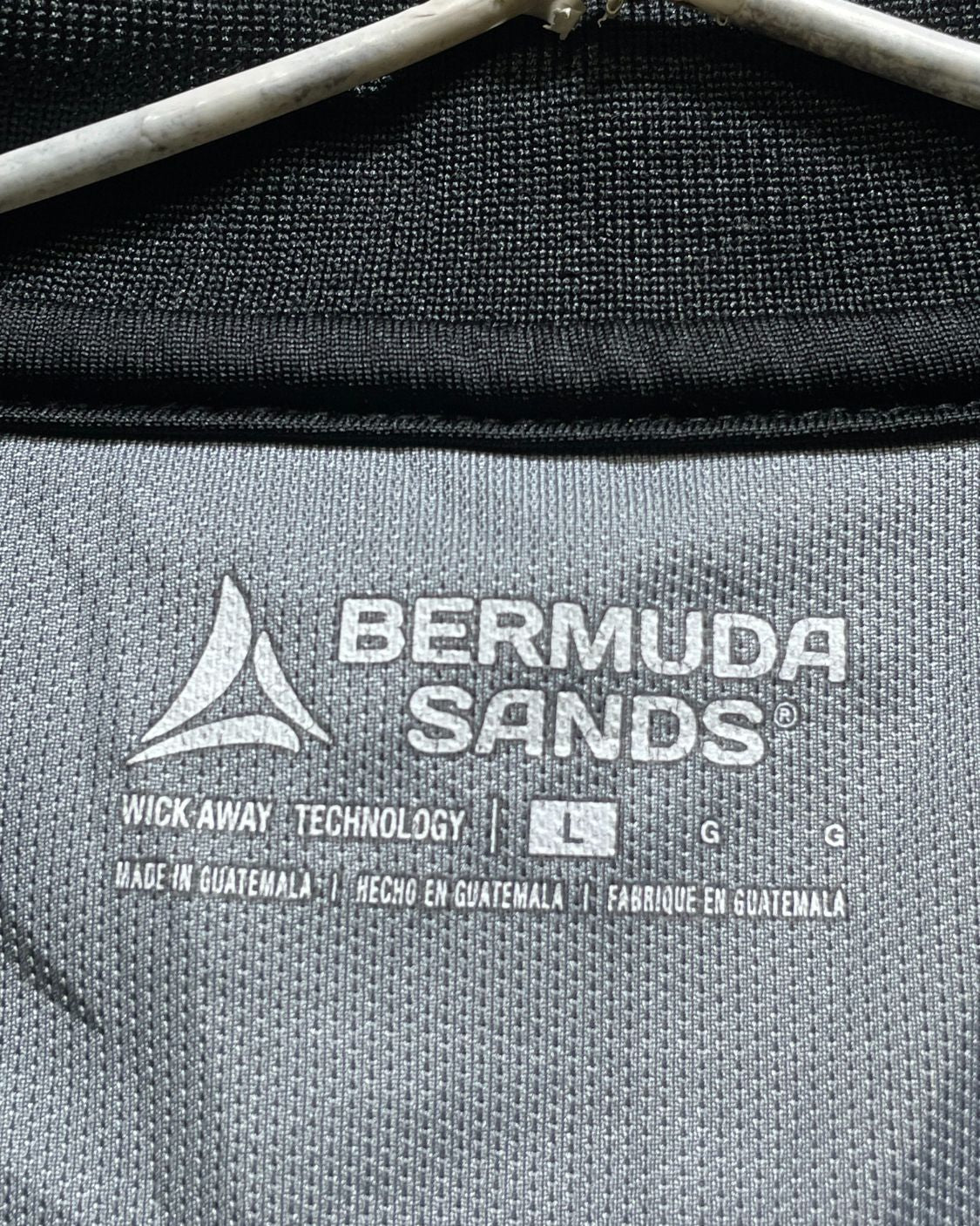 Bermuda Sands Black Sport Polo T Shirt For Men L | Preloved Labels