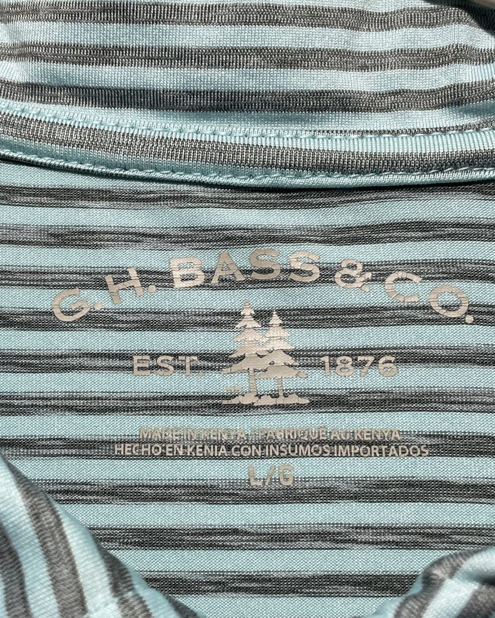 G.H. Bass & Co Blue Sport Polo T Shirt For Men L | Preloved Labels