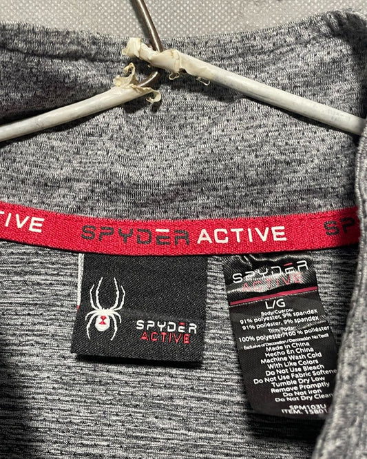 Spyder Active Gray Sport Polo T Shirt For Men L | Preloved Labels