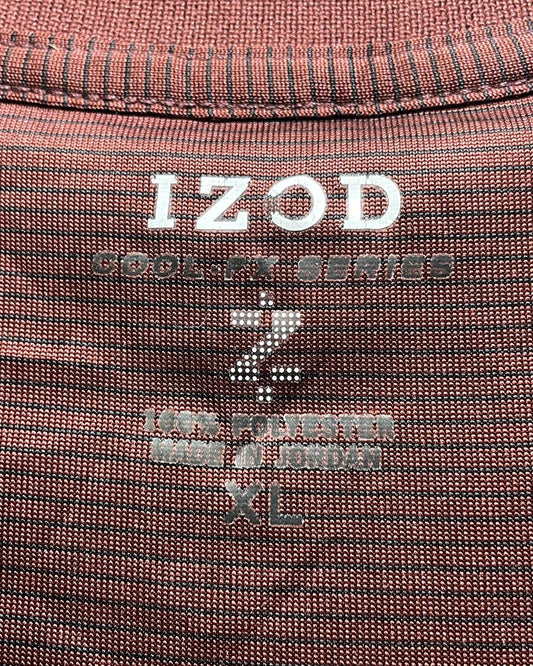 Izod Brown Sport Polo T Shirt For Men XL | Preloved Labels