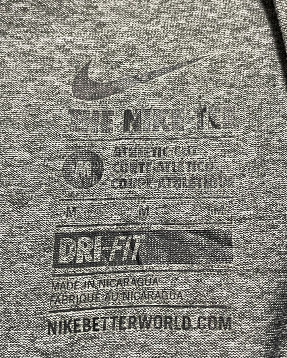 Nike Gray Sports T Shirt For Men M | Preloved Labels
