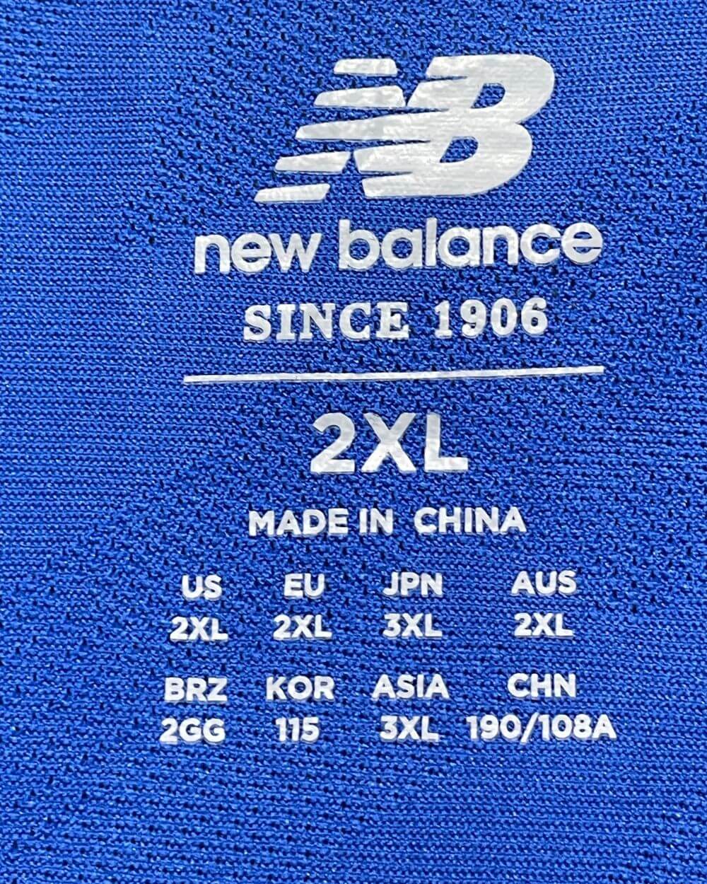 New Balance Blue Sports T Shirt For Men XX Large | Preloved Labels