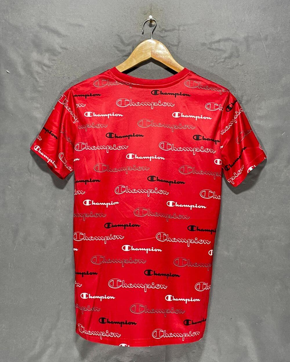 Champion Red Sports T Shirt For Kids 20 Years | Preloved Labels