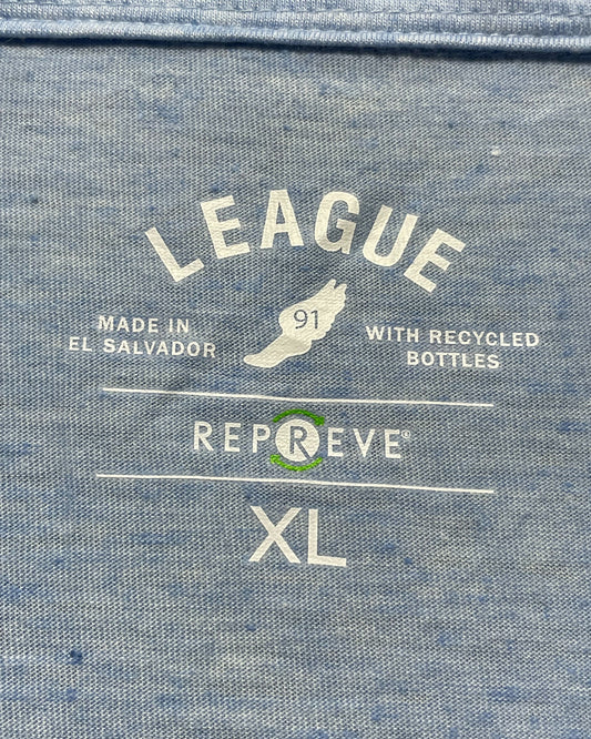 League Blue Sport Polo T Shirt For Men XL | ThriftHub.pk