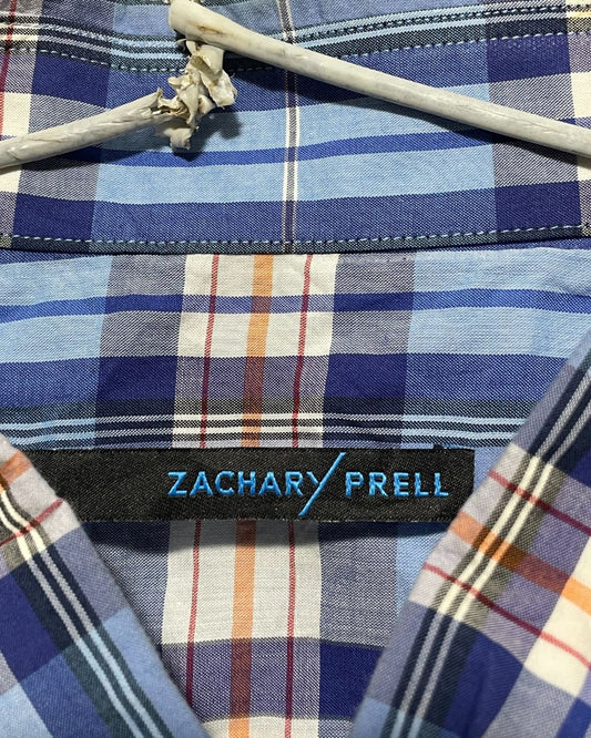 Zachary Prell Blue Cotton Shirt For Men X Large | Preloved Labels