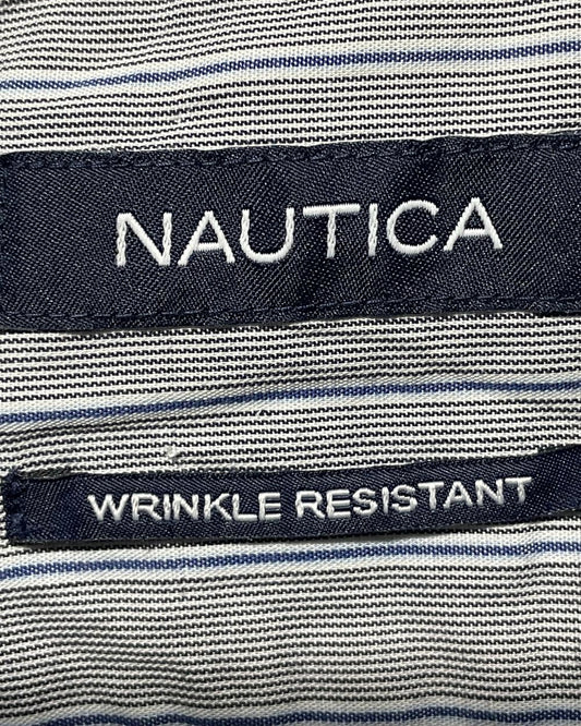 Nautica Gray Cotton Shirt For Men Large | Preloved Labels