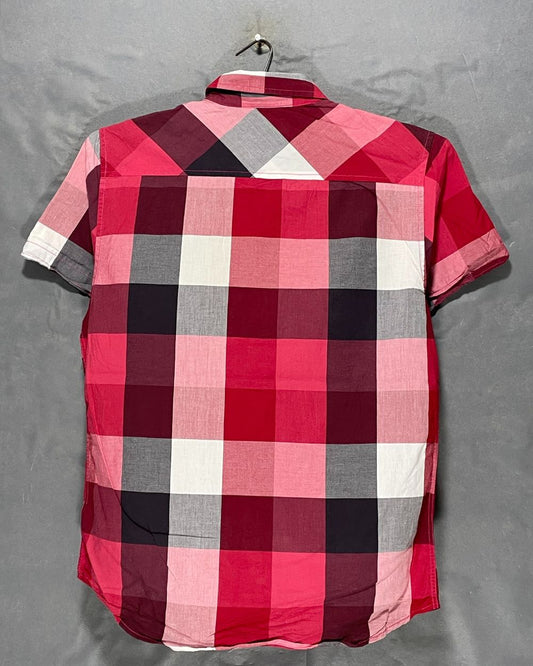 Guess Red Cotton Shirt For Men Medium | Preloved Labels