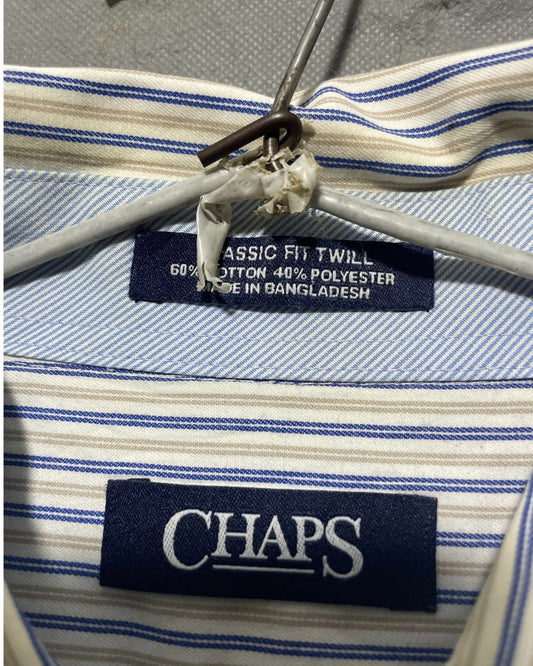 Chaps White Cotton Shirt For Men Large | Preloved Labels